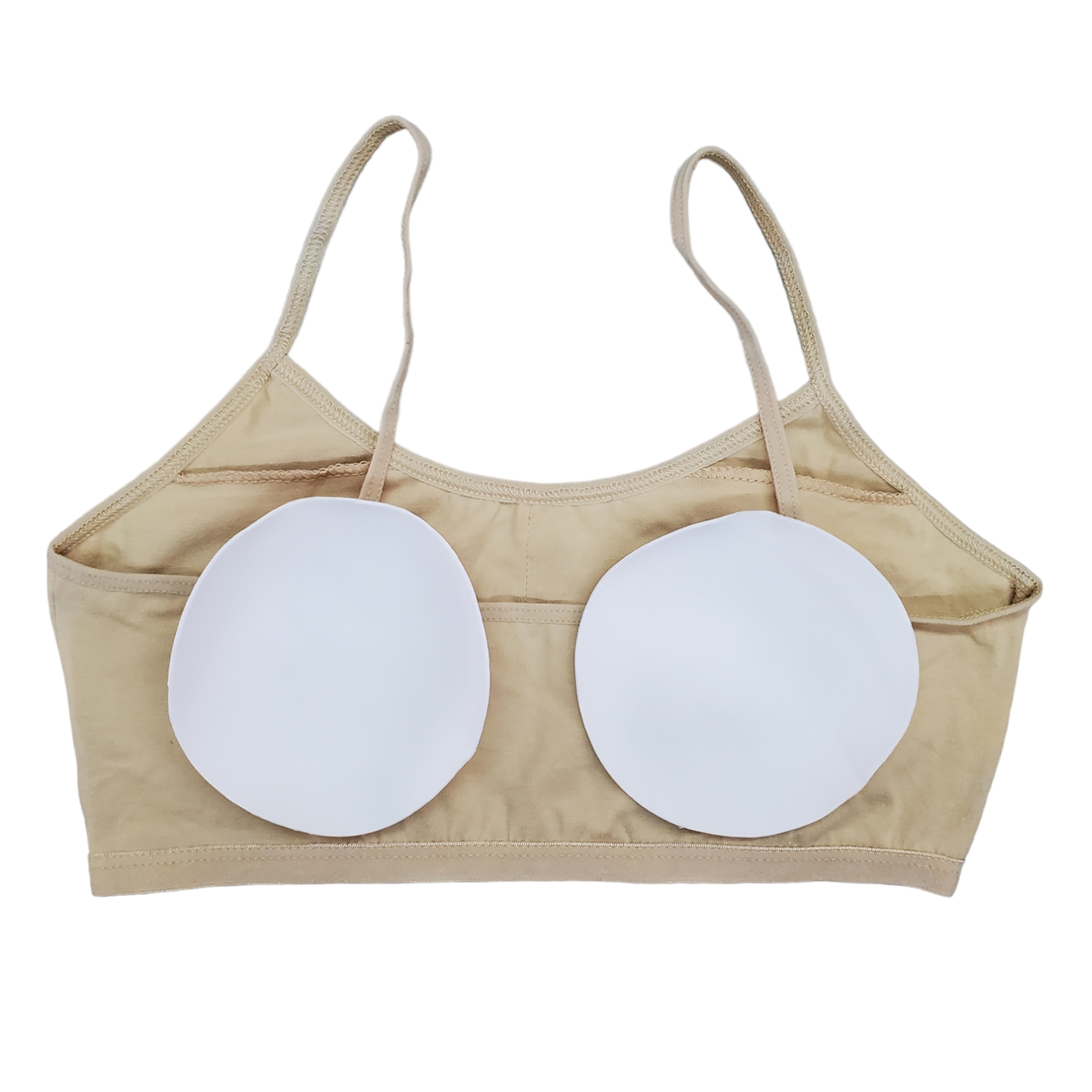 Corpiño Top Niña Tirante Delgado Blanco Beige Negro 6pz