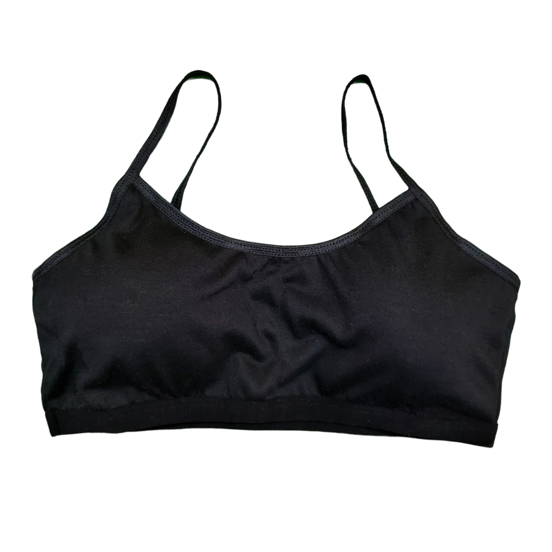 Corpiño Top Niña Tirante Delgado Blanco Beige Negro 6pz