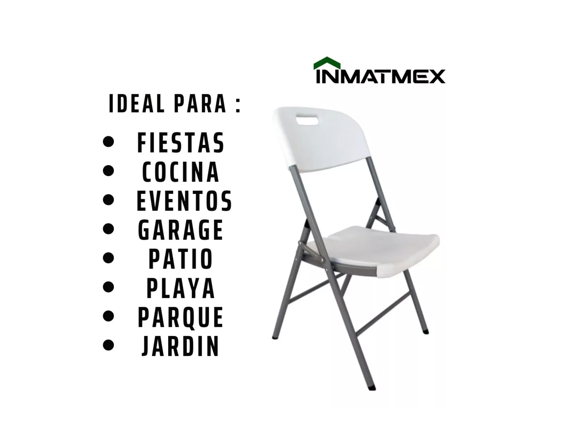 Combo De Sillas Plegables Ideal Para Fiestas Familiares