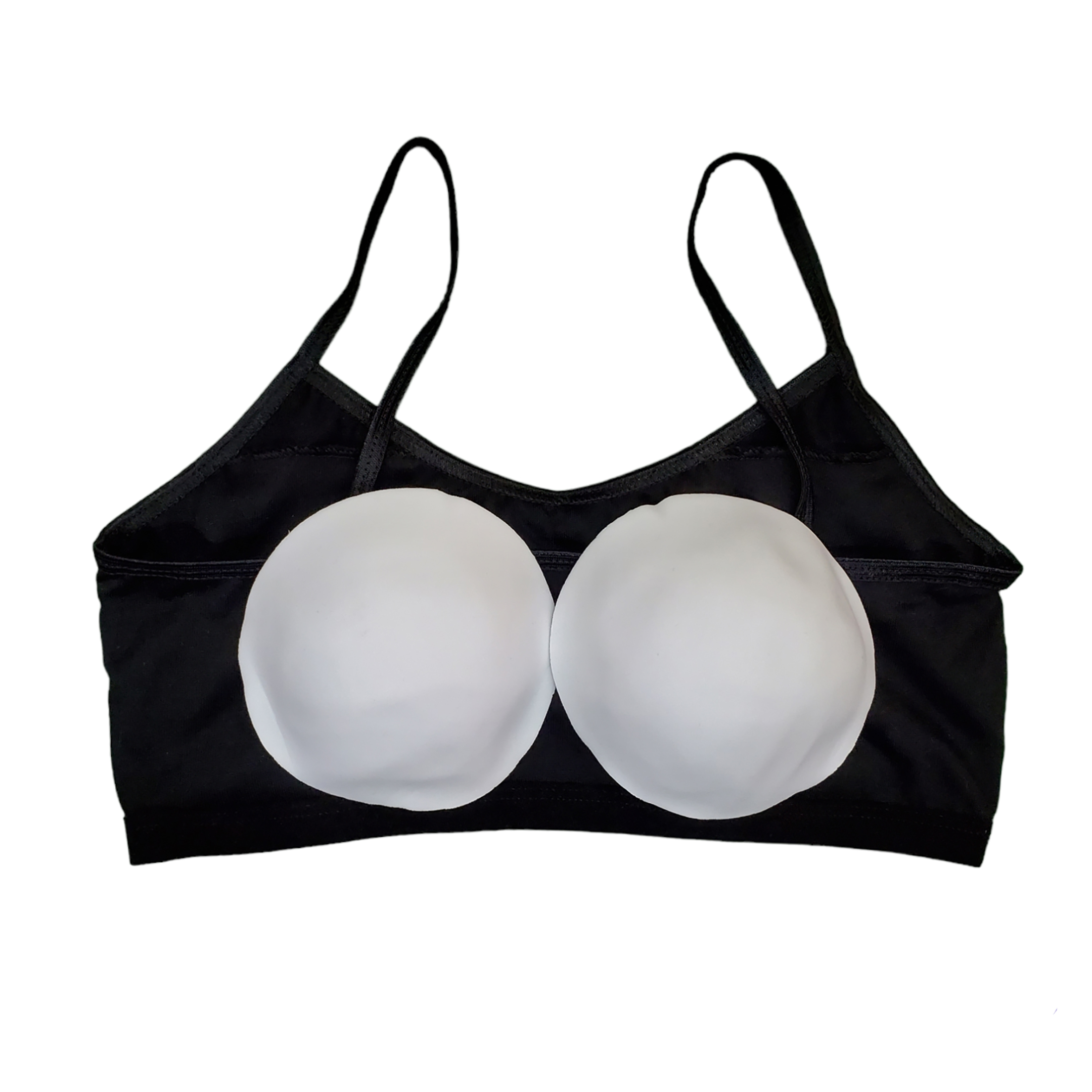 Corpiño Top Niña Tirante Delgado Blanco Beige Negro 6pz