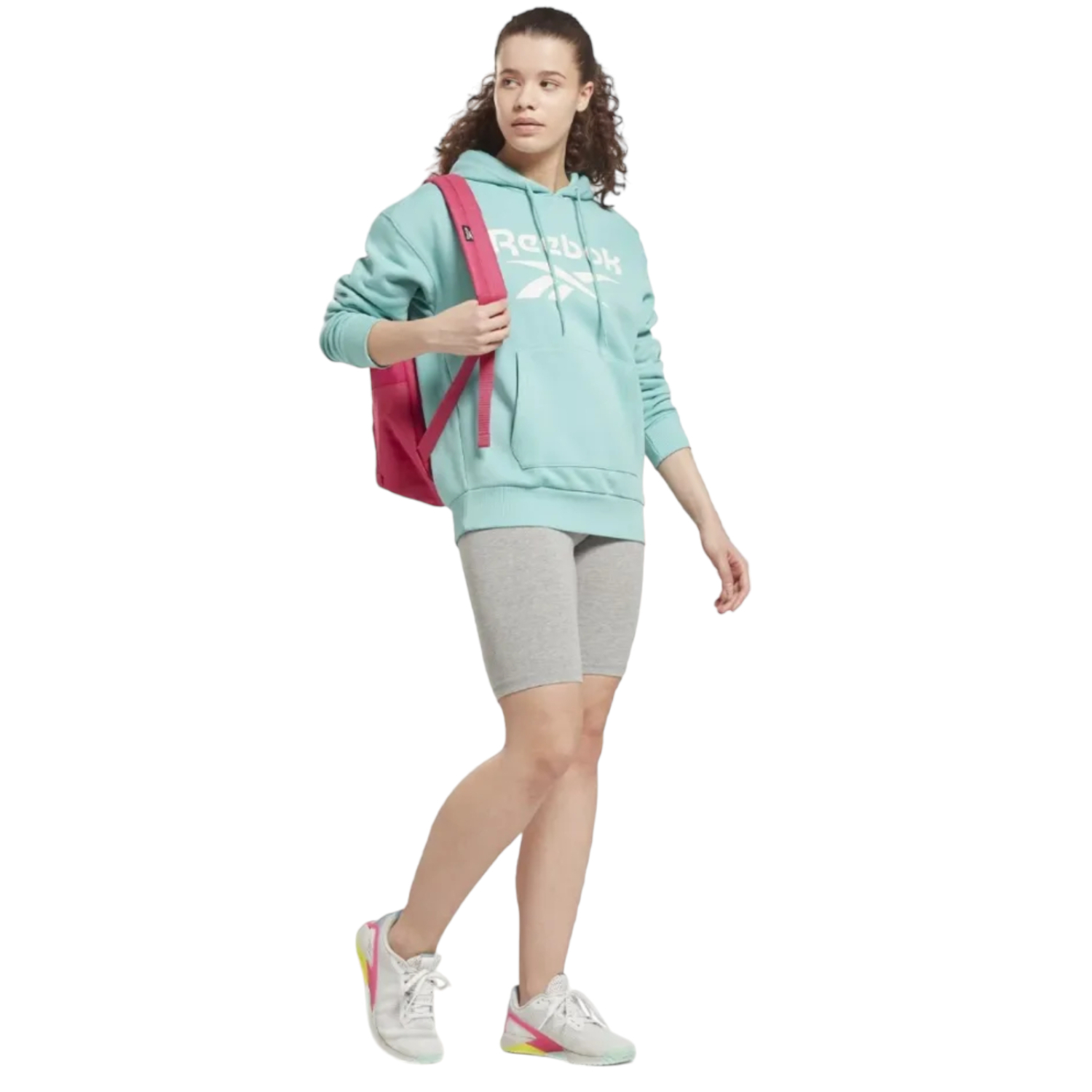 SUDADERA REEBOK MUJER AZUL REEBOK FLEECE HI2938.