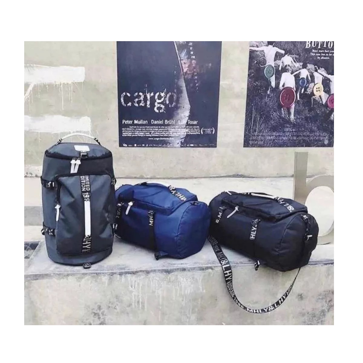 Maleta Back Pack Mochila Deportiva Gimnasio Viaje Azul Marino
