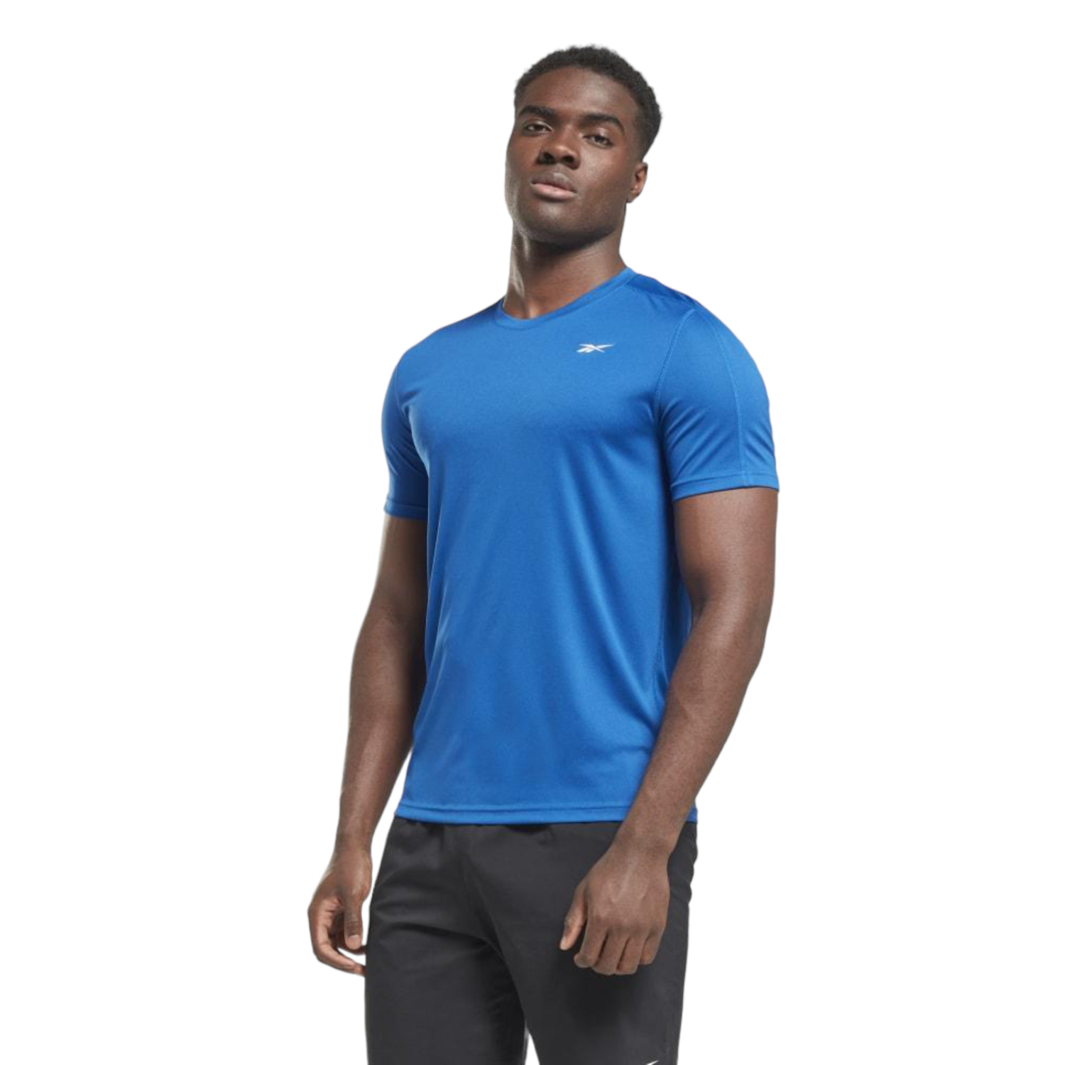 PLAYERA REEBOK HOMBRE AZUL REEBOK SS TECH HI3915