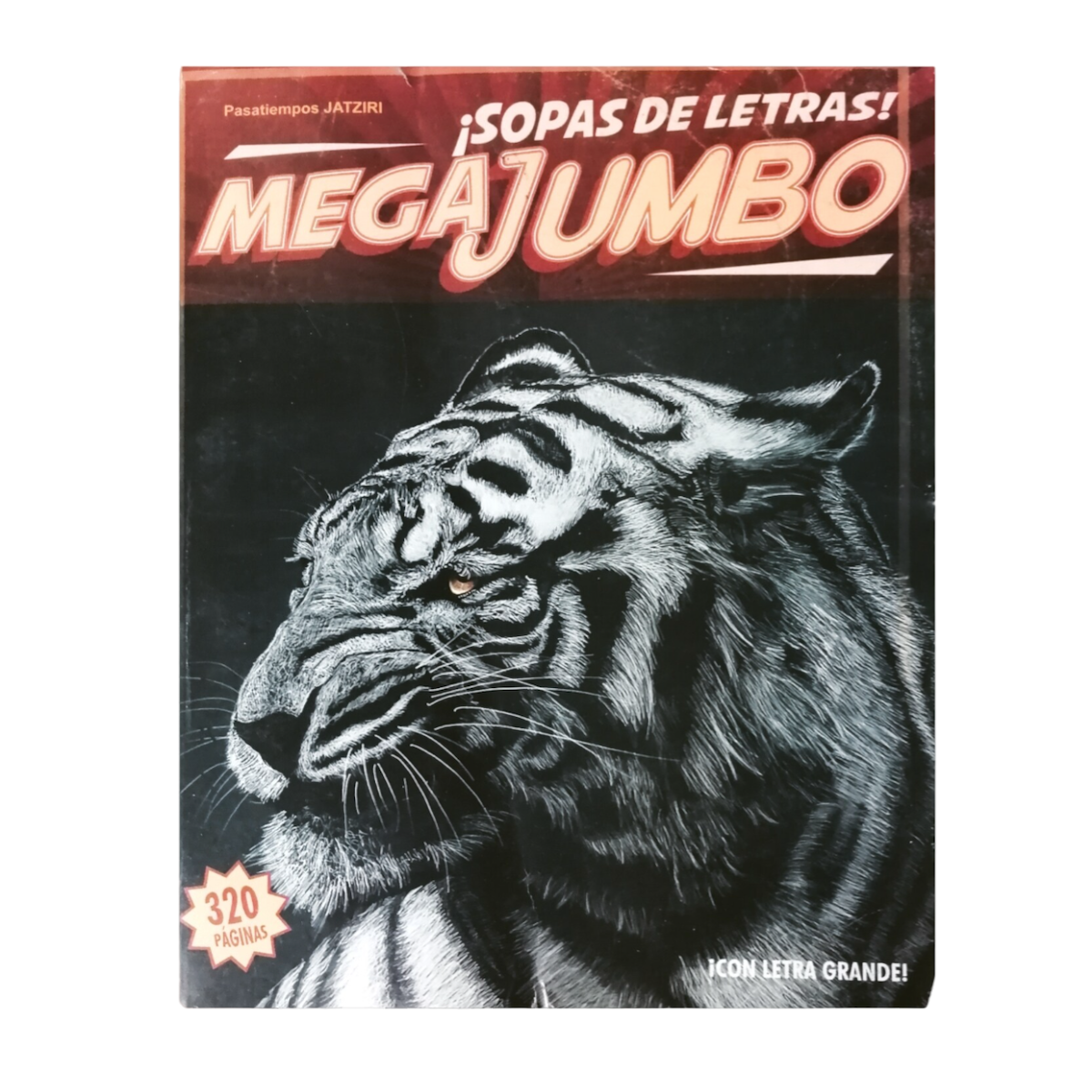 Libro De Sopas de letras Mega Jumbo Letra Grande Destreza 