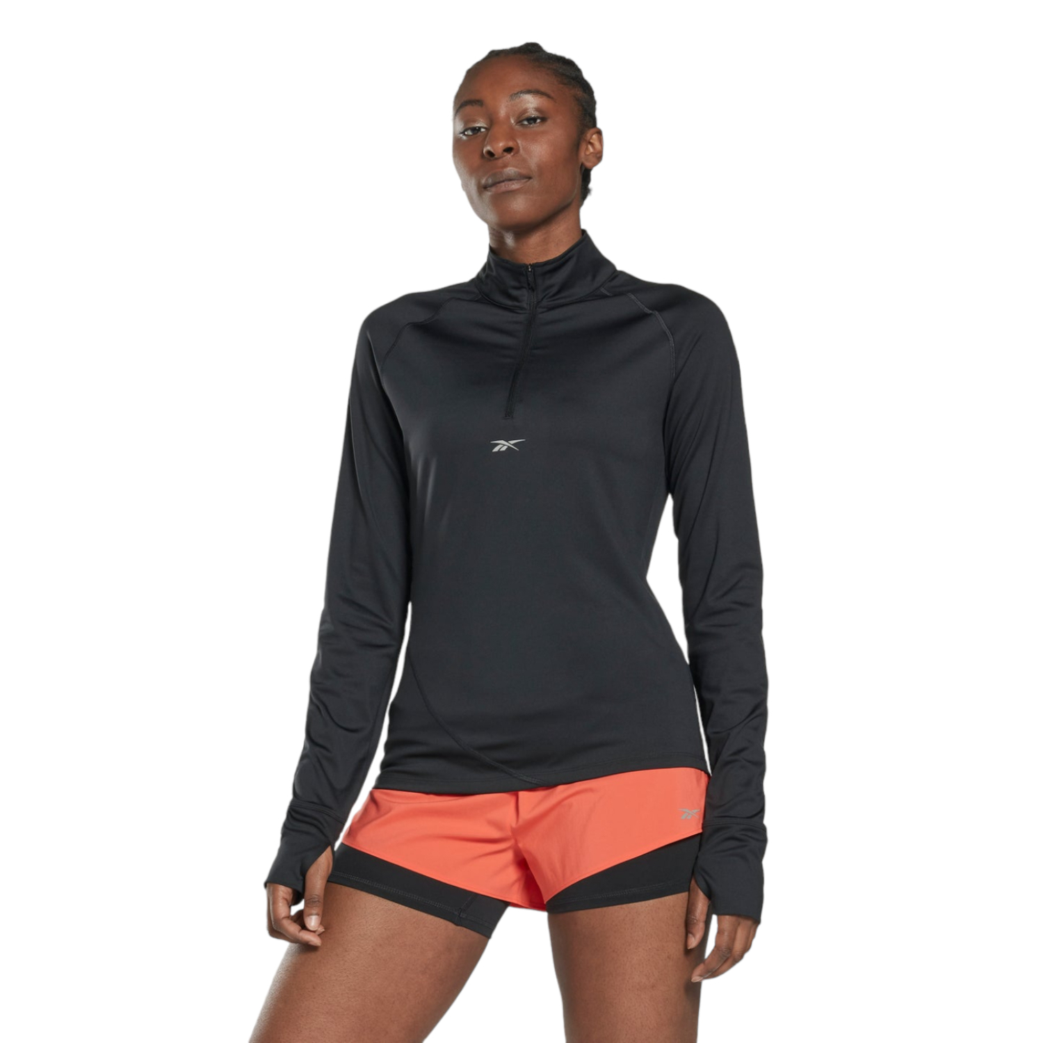 SUDADERA REEBOK MUJER NEGRO REEBOK RUNNING HI6934.