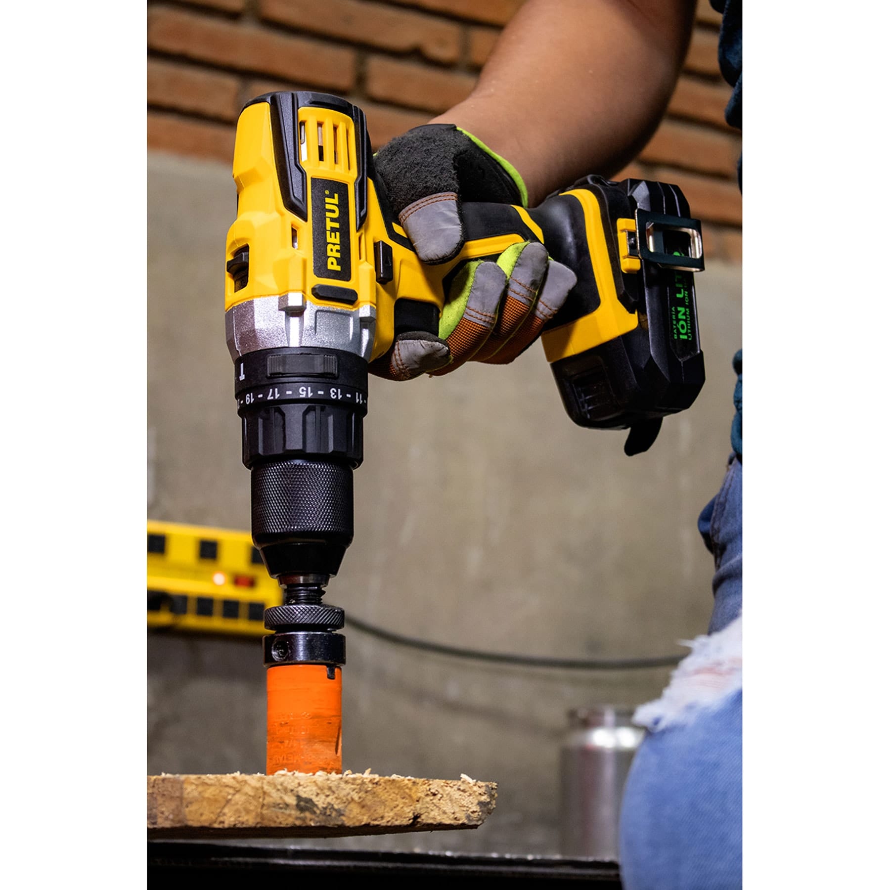 ROTOMARTILLO INALÁMBRICO, BATERÍA ION LITIO, 20 V, PRETUL 27082