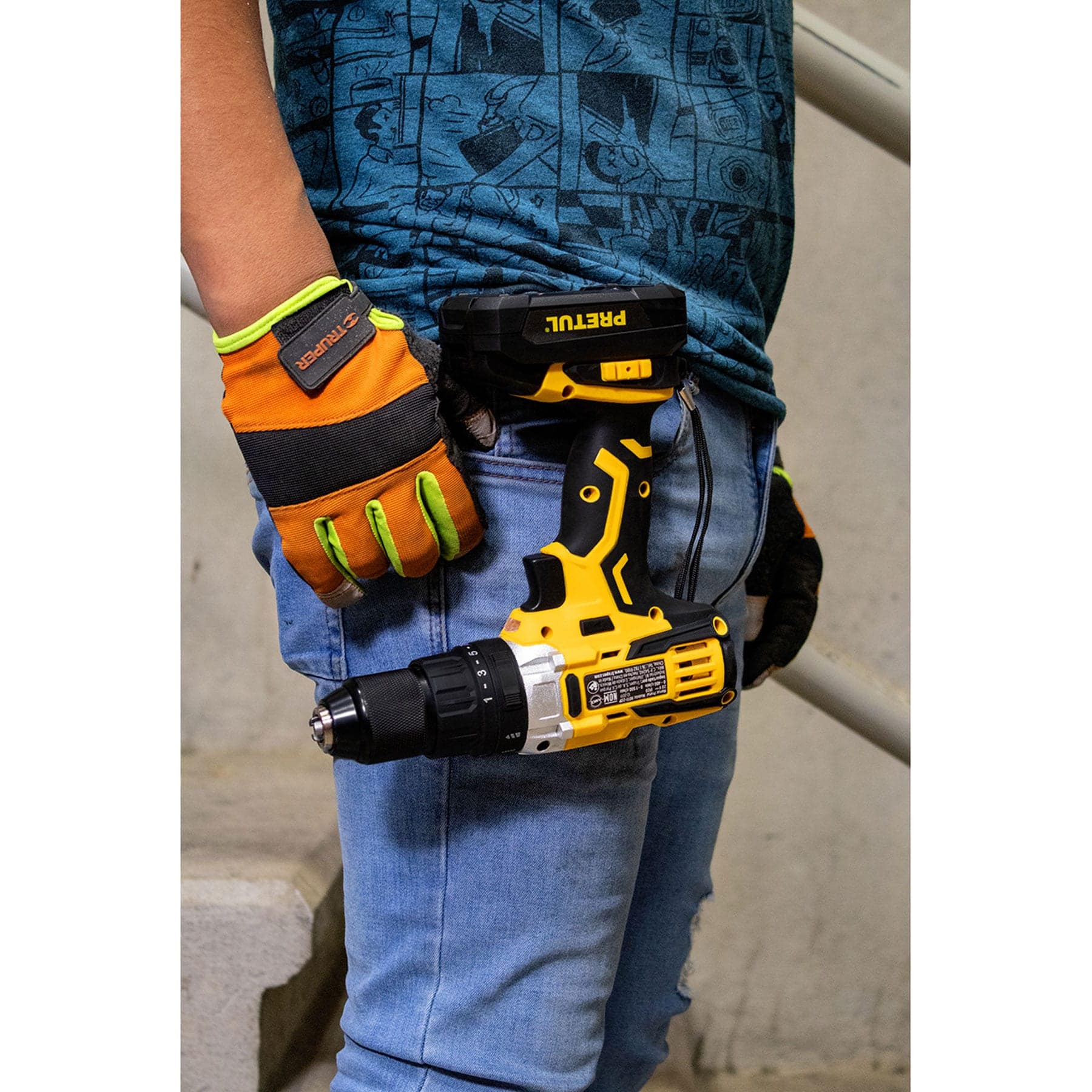 ROTOMARTILLO INALÁMBRICO, BATERÍA ION LITIO, 20 V, PRETUL 27082