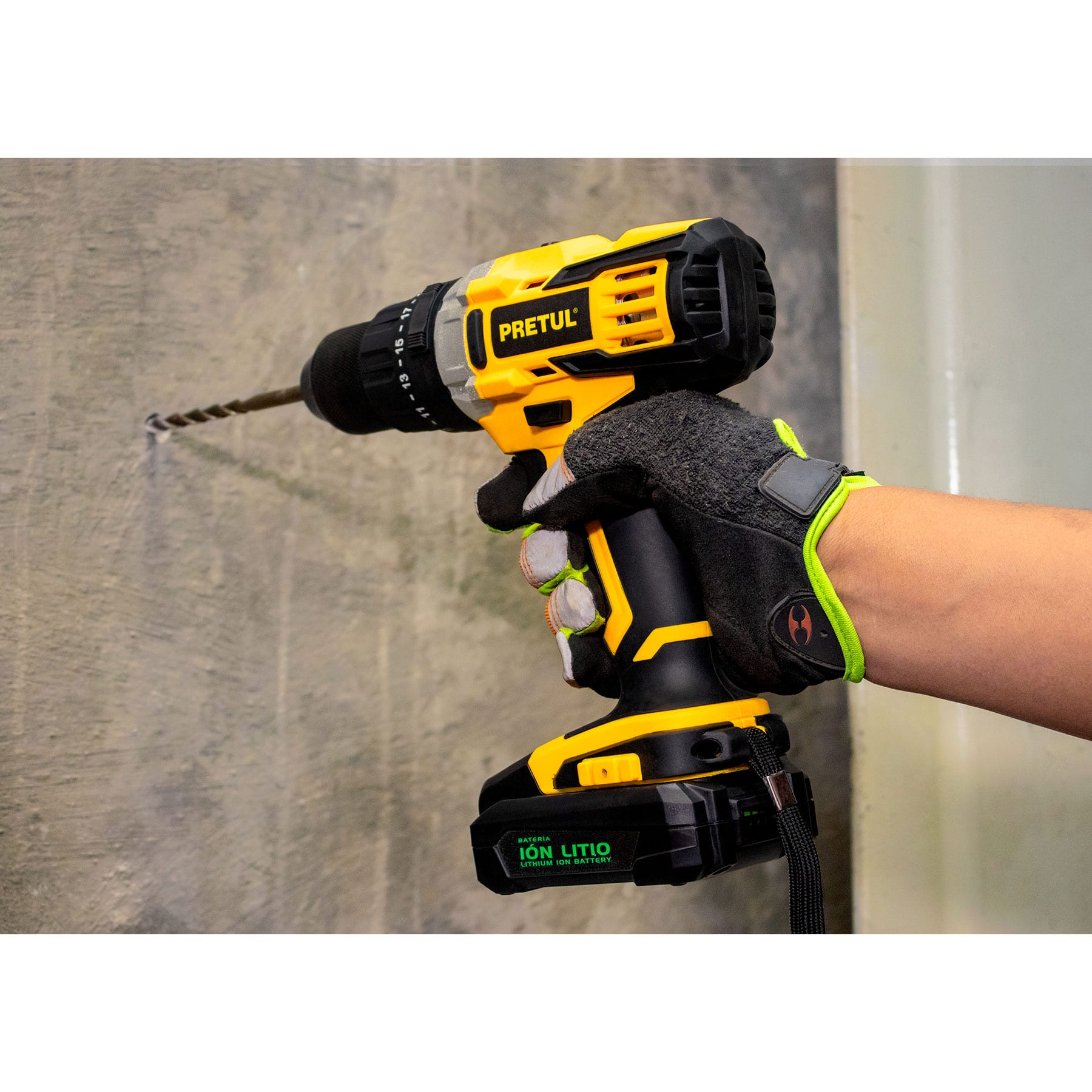 ROTOMARTILLO INALÁMBRICO, BATERÍA ION LITIO, 20 V, PRETUL 27082