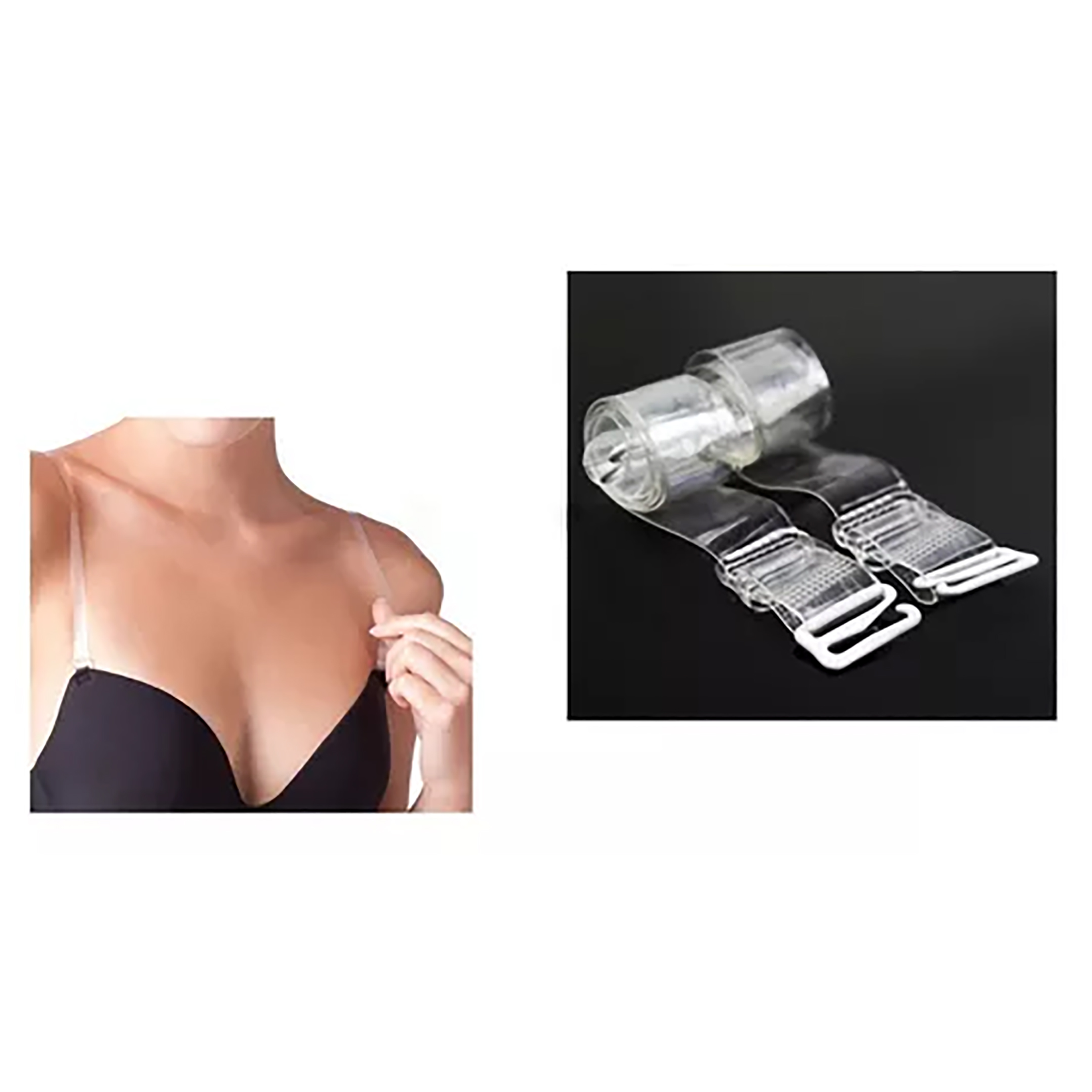 Tirante Transparente Silicón Para Brasier 12 Pares