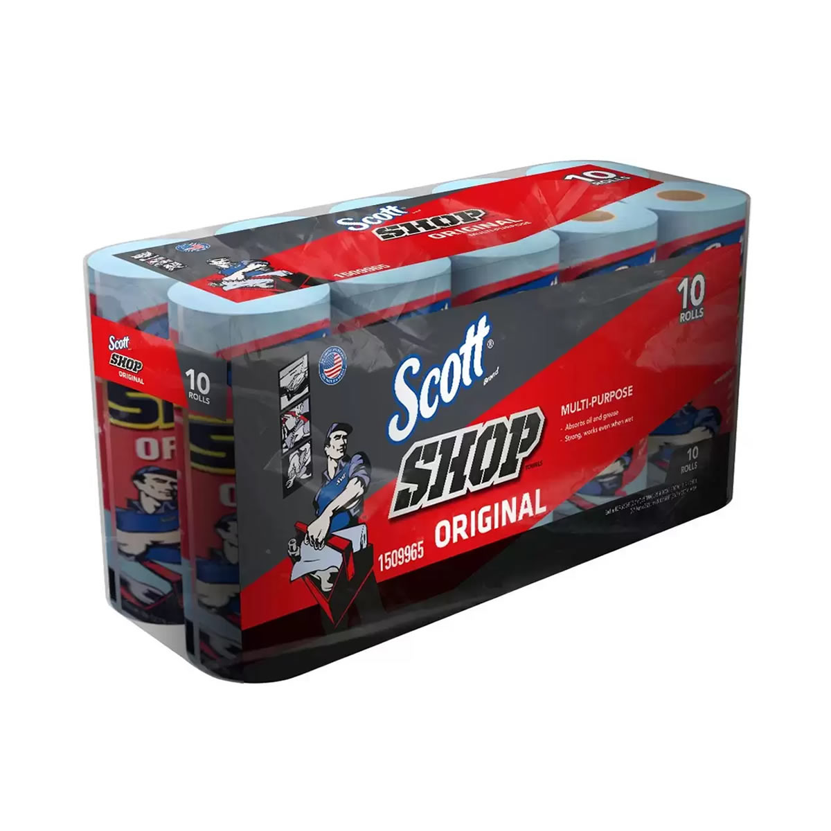 Toallas Multiusos Scott 1509965 10 Rollos Con 550 Hoja c/u