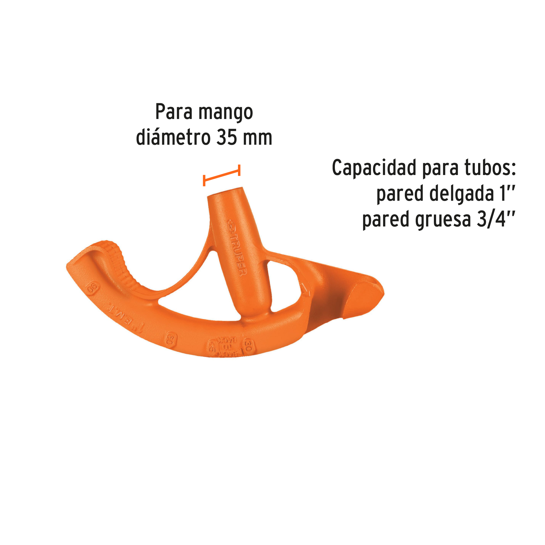 DOBLADOR DE TUBO CONDUIT 1", TRUPER 12847