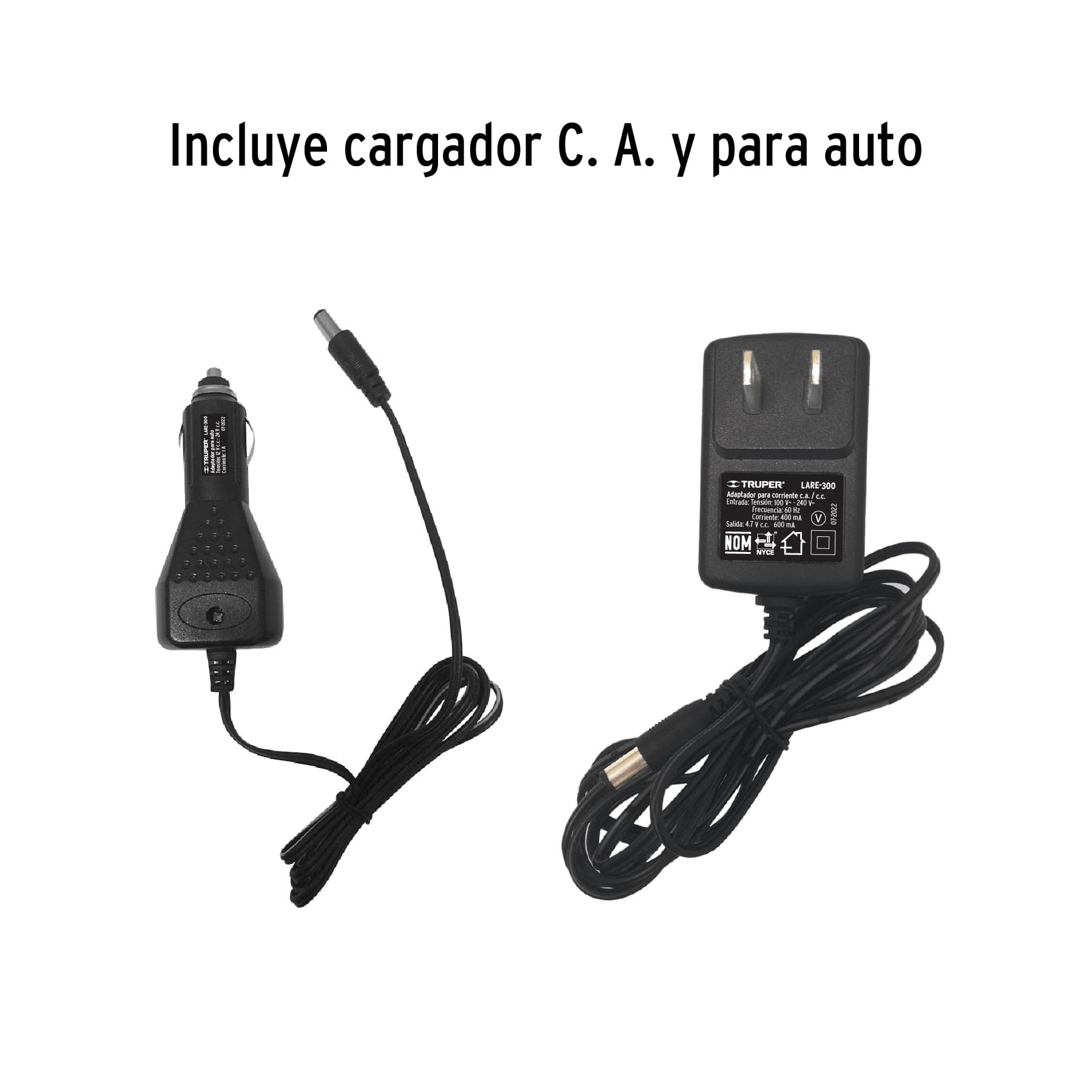 LÁMPARA RECARGABLE DE LED 300 LM ALTA POTENCIA, TRUPER 12983	