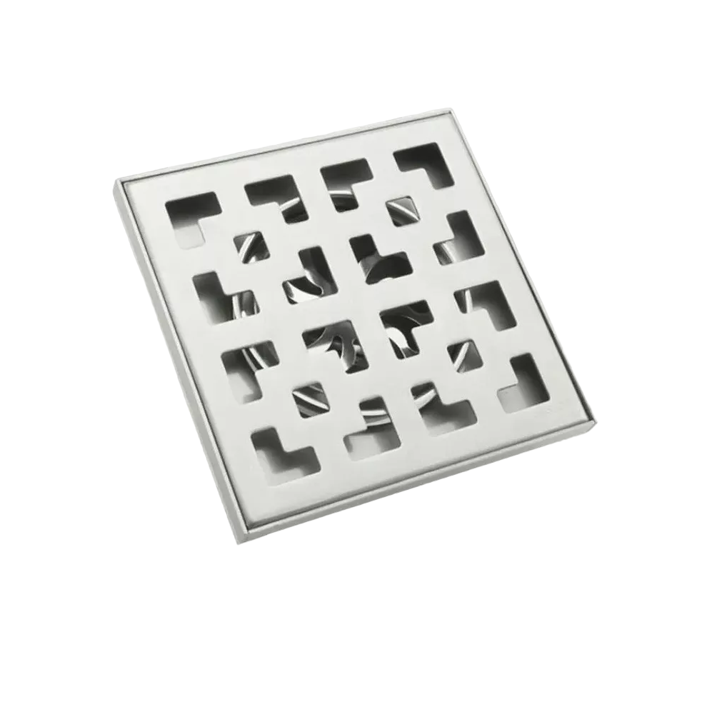 Coladera Acero Inox Anti-cucarachas Antiolores Plata 15X15cm 