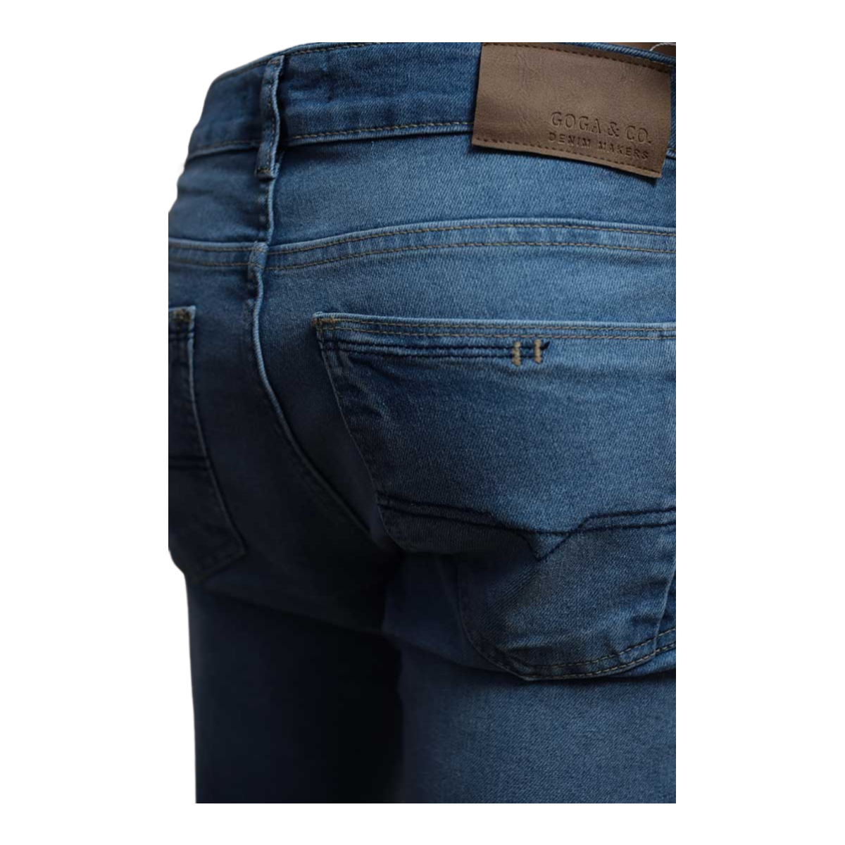 Pantalón de mezclilla slim fit para hombre