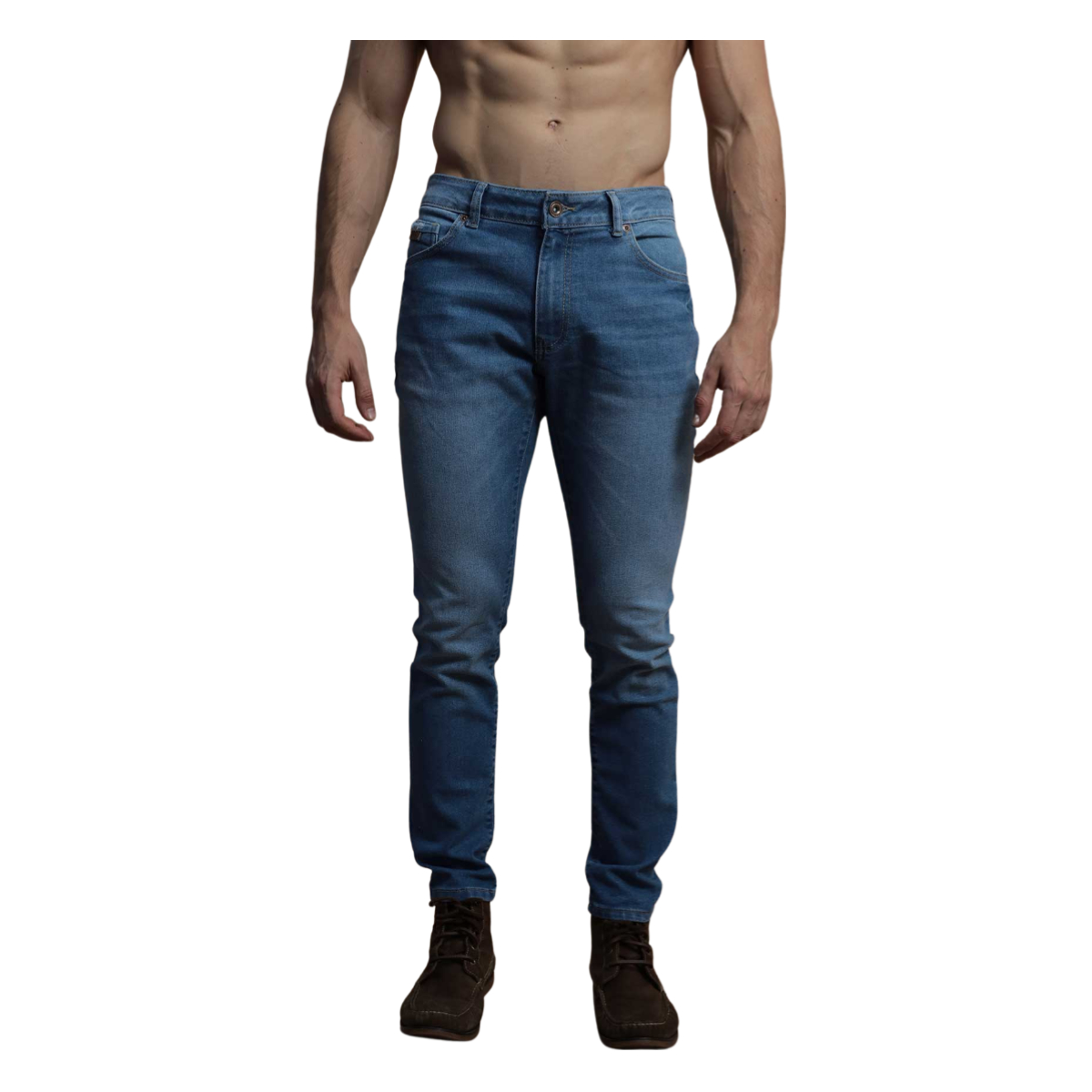 Pantalón de mezclilla slim fit para hombre