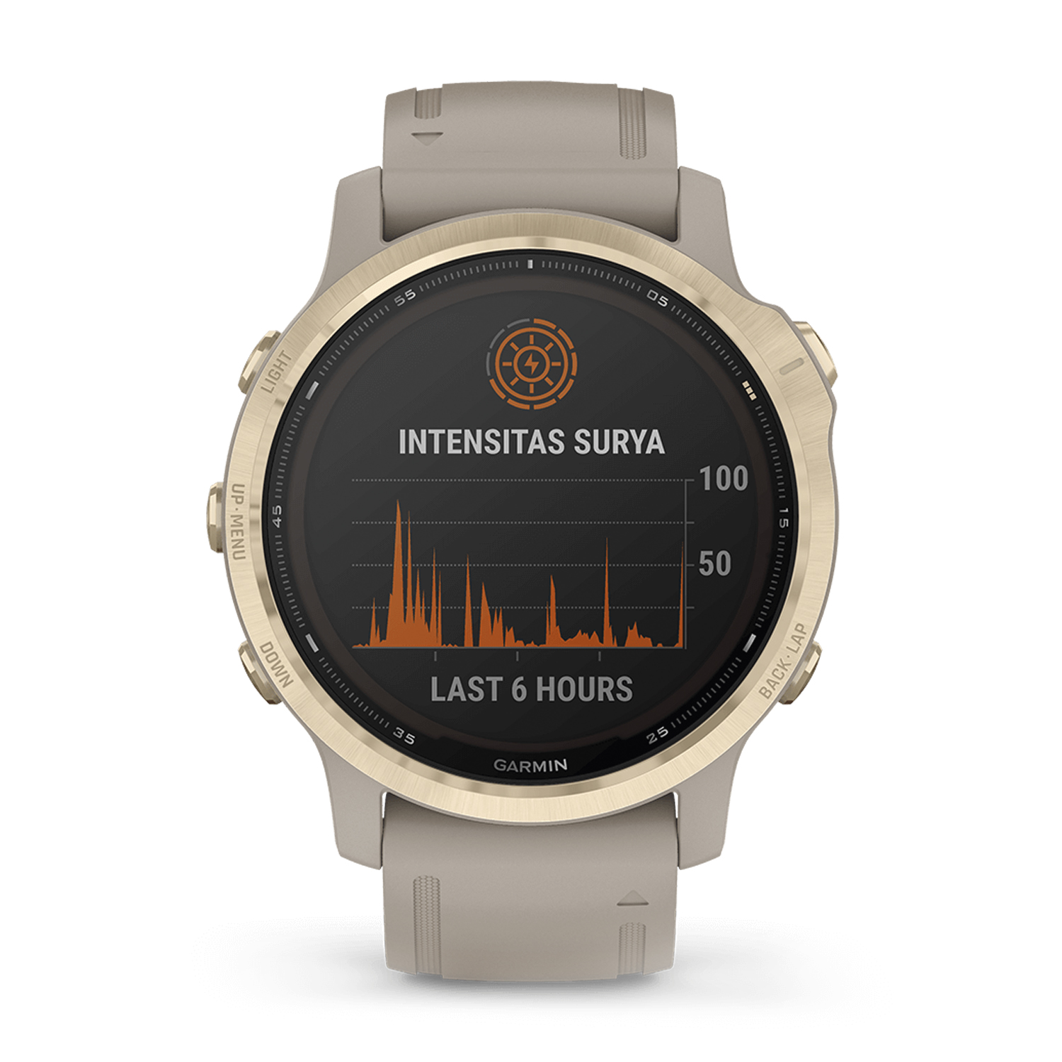 GARMIN WATCH FENIX 6S PRO SOLAR (010-02409-13) DORADO