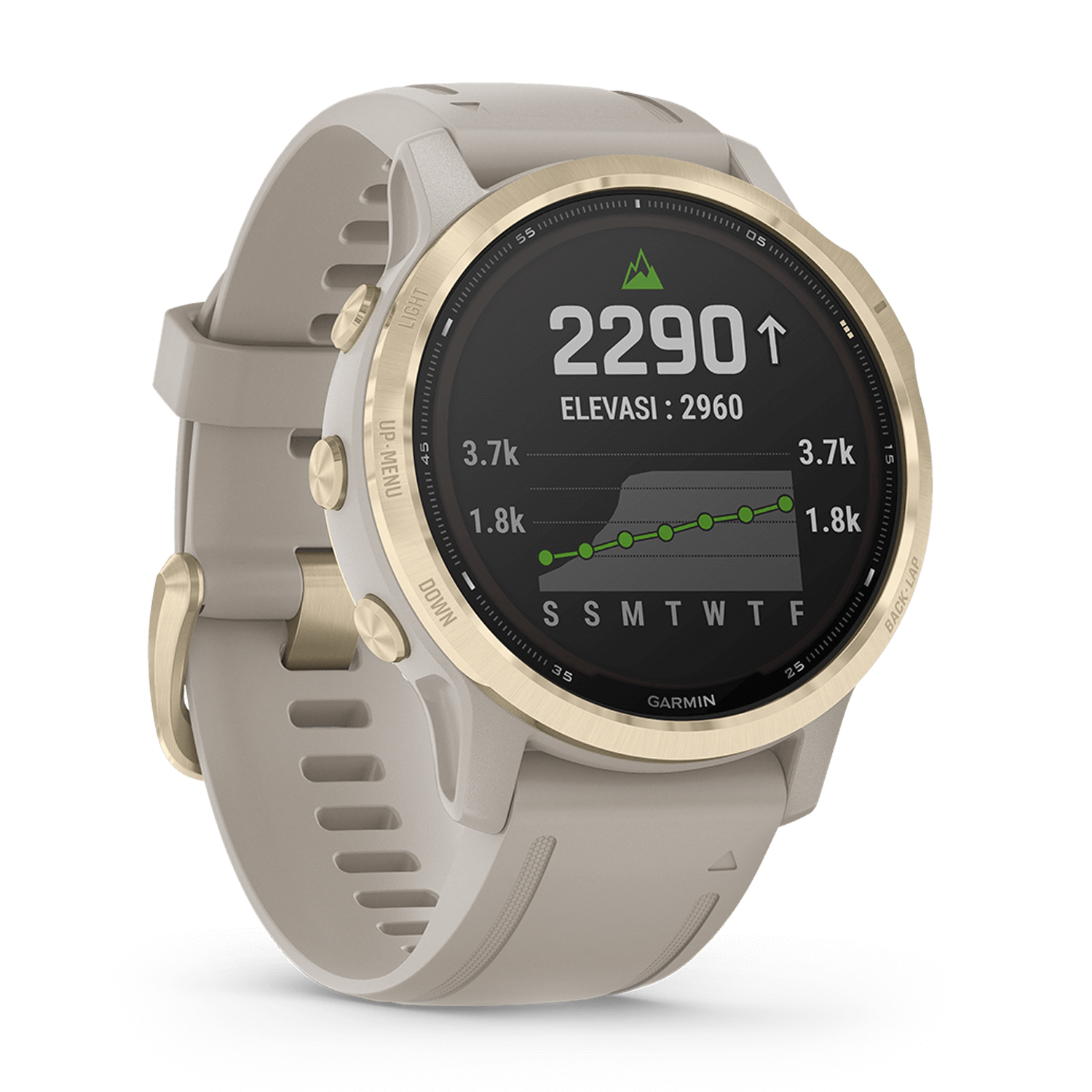 GARMIN WATCH FENIX 6S PRO SOLAR (010-02409-13) DORADO