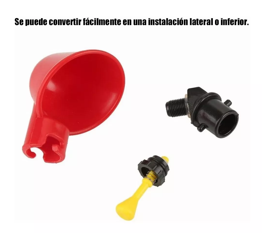 Bebedero Automático Para Codorniz, Pollo, Gallo, 25 Piezas Rojo