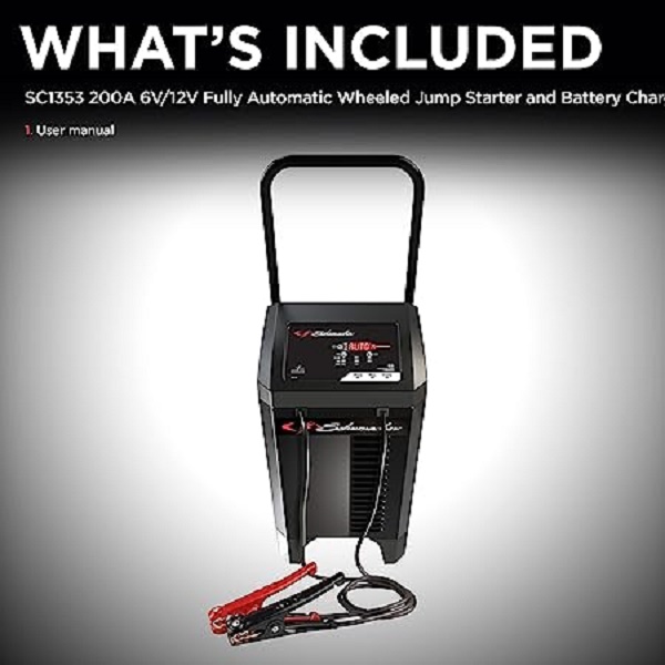 Cargador de Batería Schumacher sc1353 Con Ruedas 6/40/200 A 6/12 V