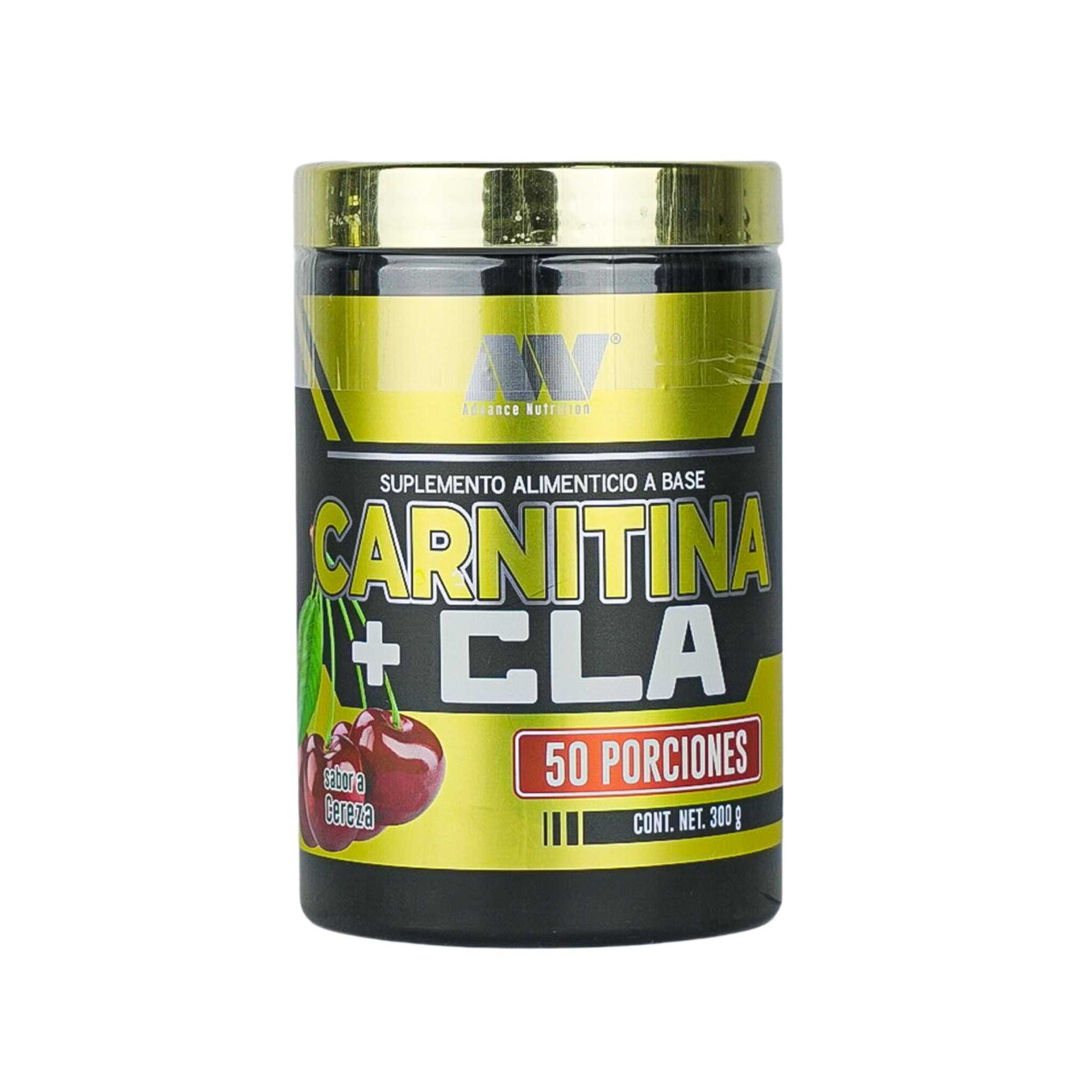 Advance Nutrition CLA + Carnitina Sabor Cereza 50 Servicios 300 gr