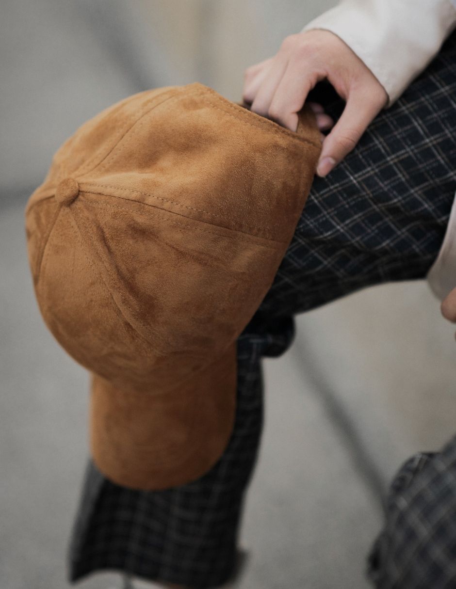 Gorra De Gamuza Unisex Talla Ajustable Marca Brunel
