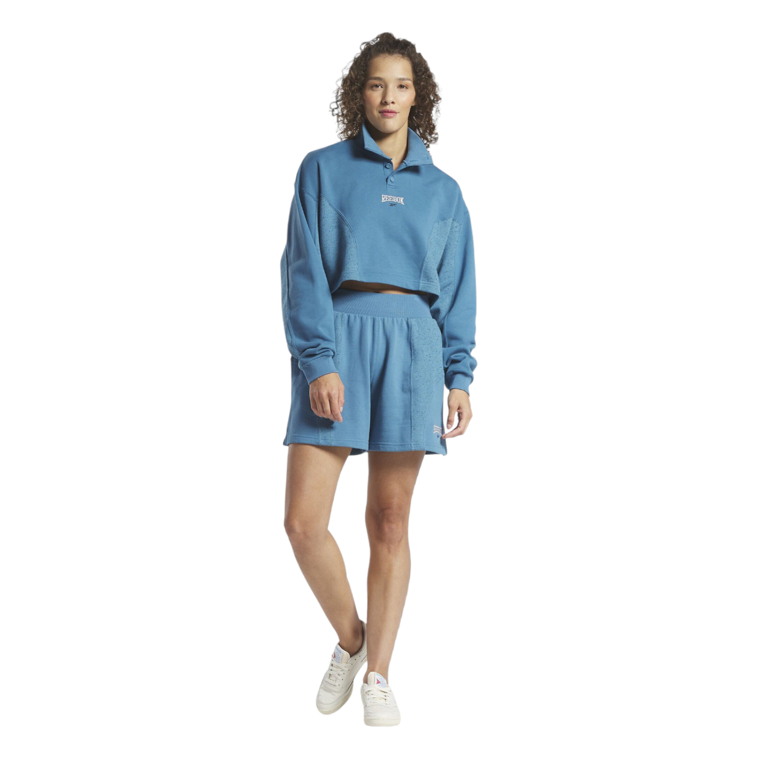 CHAMARRA REEBOK MUJER AZUL REEBOK VARSITY COVERUP HS0369.