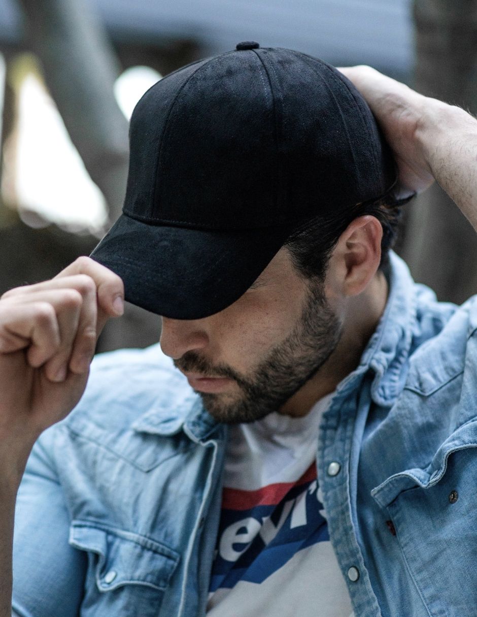 Gorra De Gamuza Unisex Talla Ajustable Marca Brunel