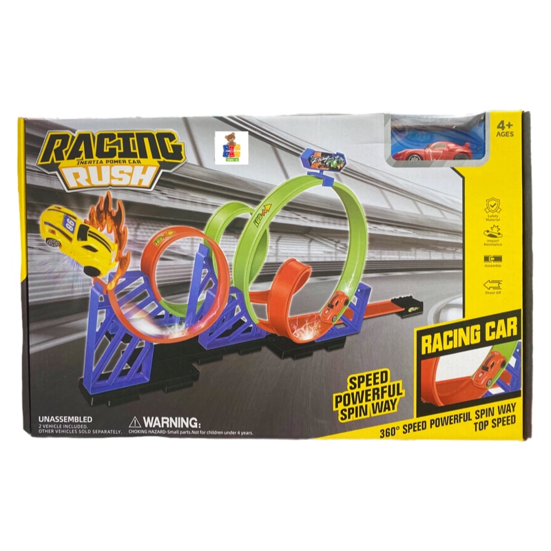 Pista De Carreras Lanza Carros 360 Juguete Racing Rush