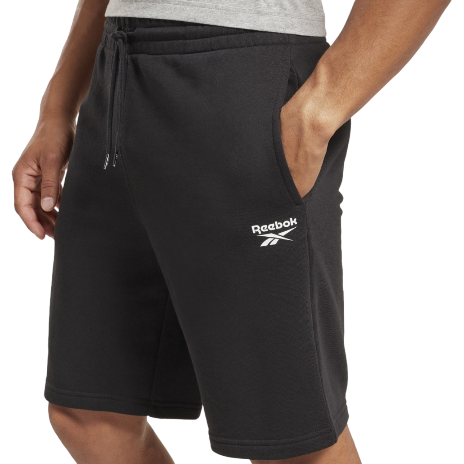 SHORT REEBOK HOMBRE NEGRO REEBOK RI FT LEFT HS7377.