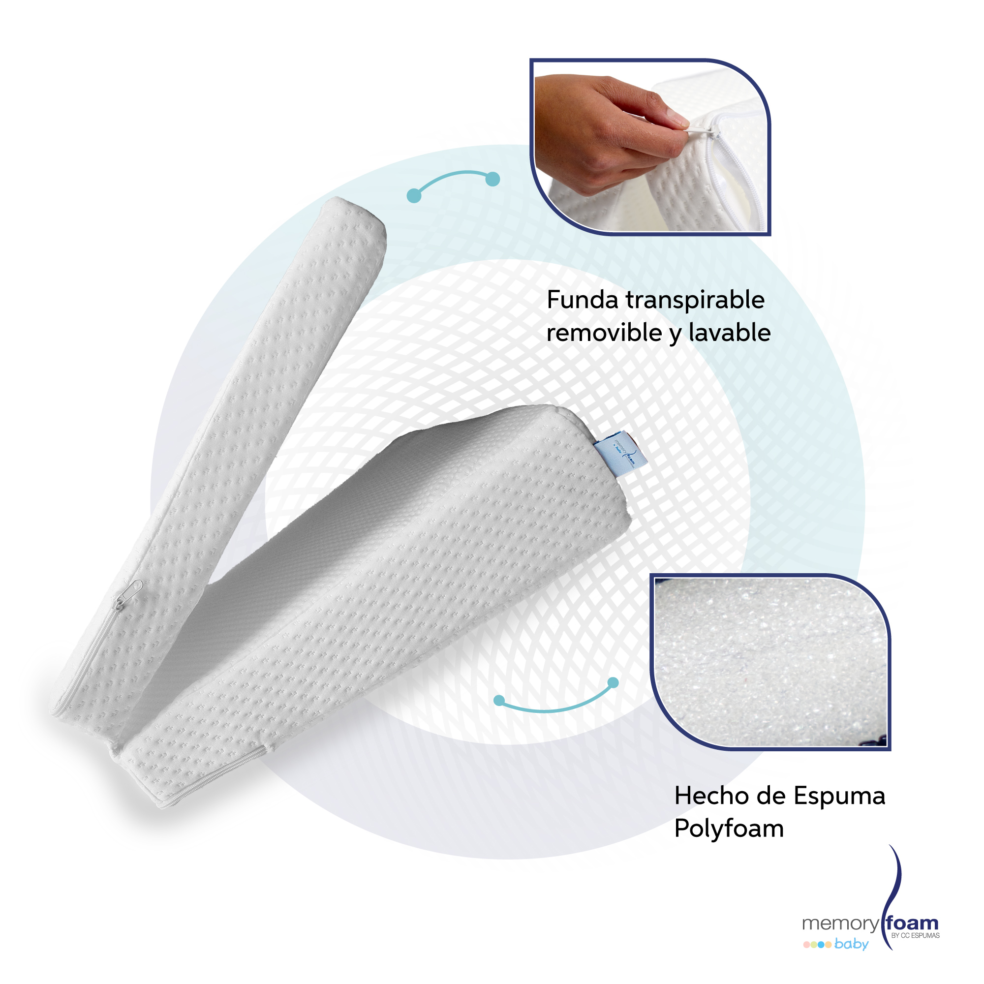 Colchón Cuna Antirreflujo Plegable