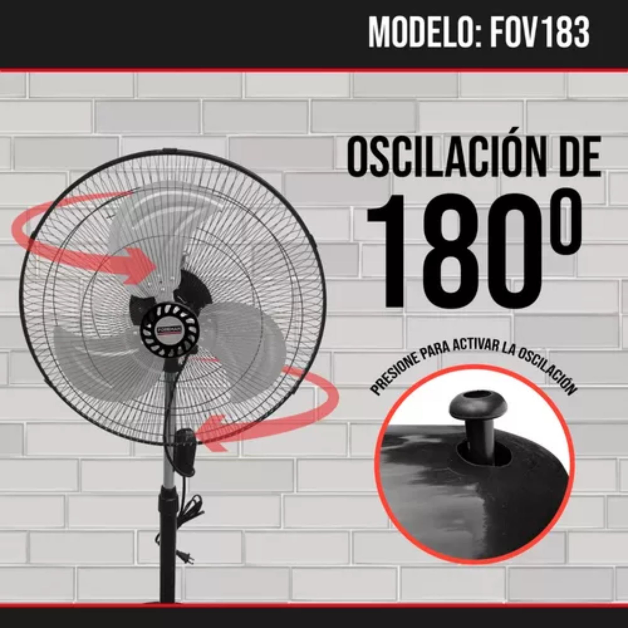 Ventilador 3 En 1 Metal 18¨ Foreman 2 Piezas (1 De Regalo)