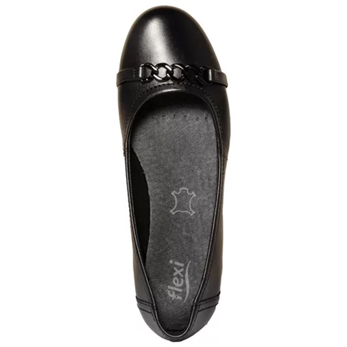 Flats Casual Flexi Para Dama Clasico 21221 Negro Original