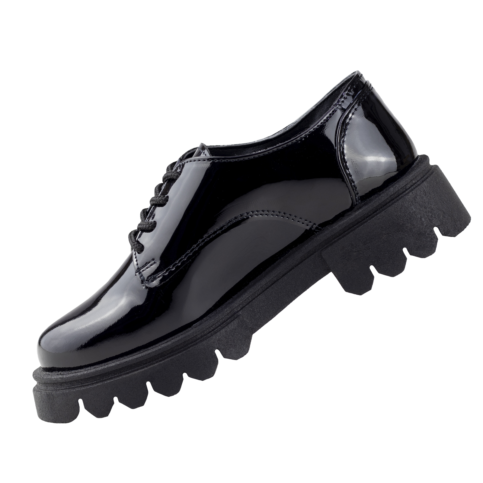 Zapato De Charol Hush Puppies Loafer Negro 1293 Niña 22-26