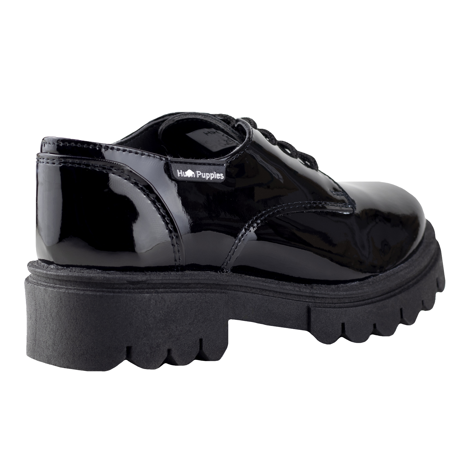 Zapato De Charol Hush Puppies Loafer Negro 1293 Niña 22-26