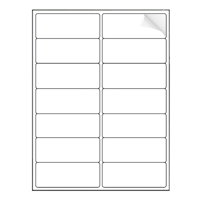 Etiqueta Adhesiva de Calidad, MXPTA-001-3, 20 Hojas en 1 Paquetes, 14 Etiquetas por Hoja, 34x102mm, T/Carta, Blanco Mate,, LabelMiniUltra
