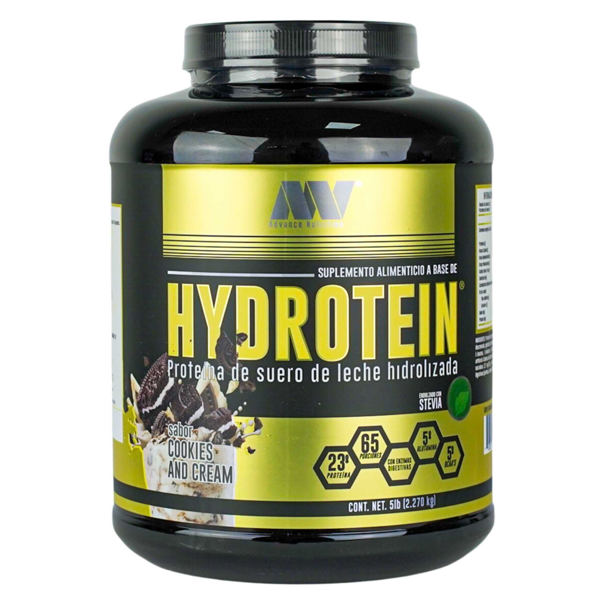 Advance Nutrition | Hydrotein | Proteina de Suero de Leche Hidrolizada | Sabor Galleta | 65 Porciones | 2.270 kg