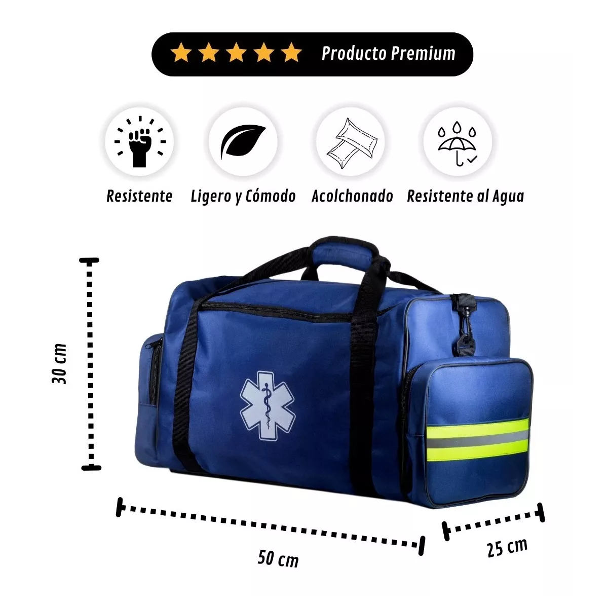 Botiquín Maleta Primeros Auxilios Mediano Ultra Resistente