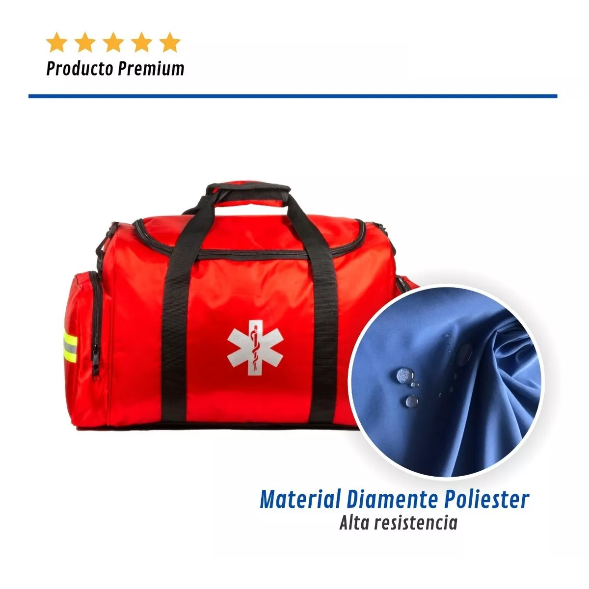 Botiquín Maleta Primeros Auxilios Mediano Ultra Resistente