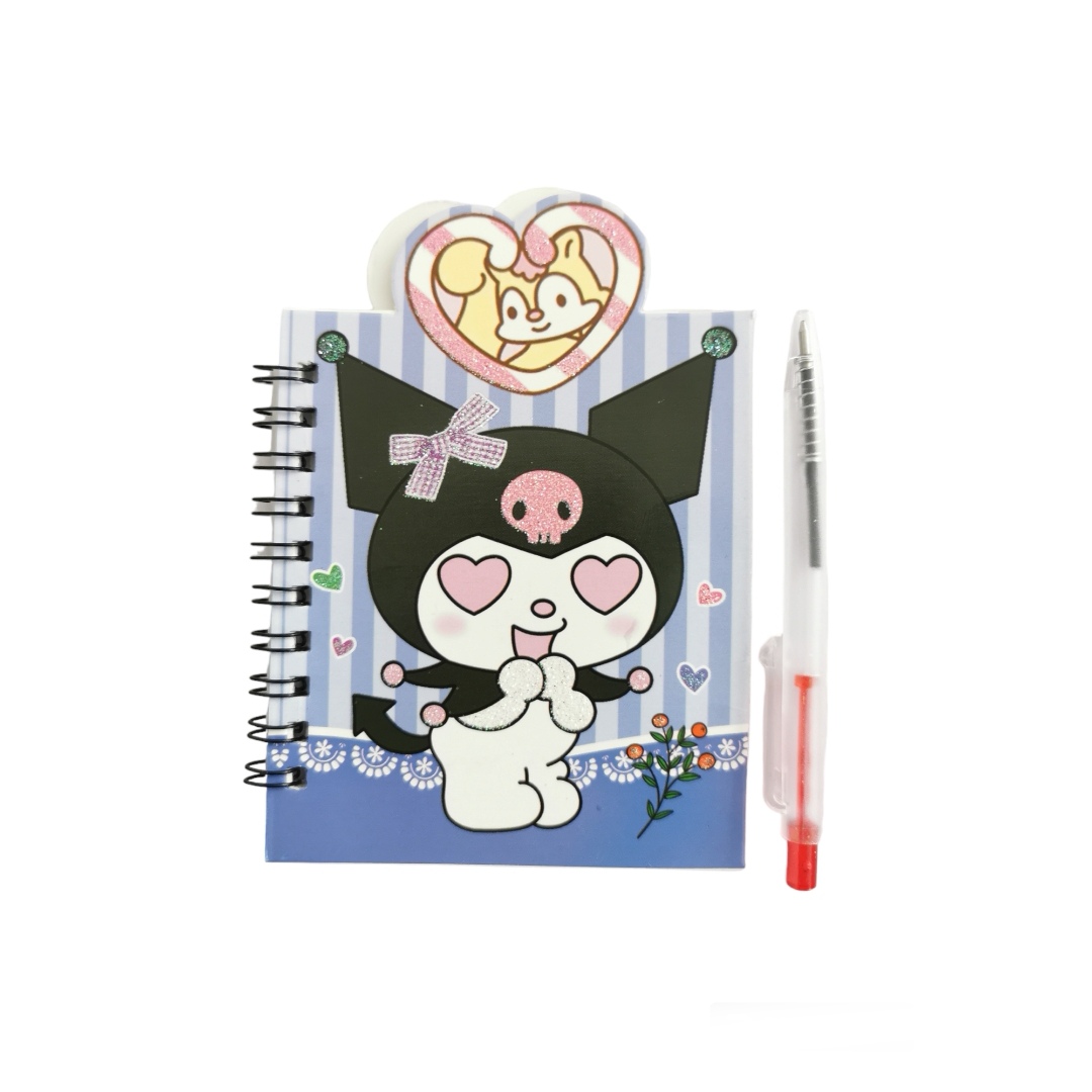 Libreta de kuromi de Raya set de 12pcs con plumas de regalo