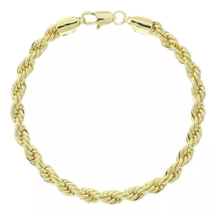 Pulsera Torzal 18 Cm X 5 Mm Oro De 10 Kilates + Obsequio