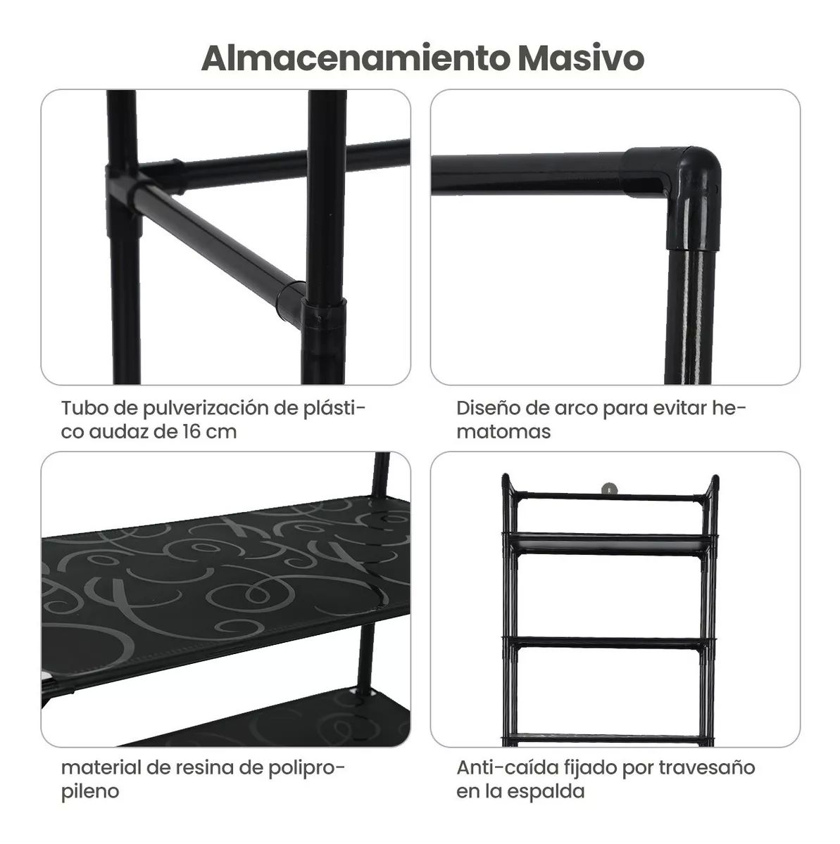 Mueble organizador Baño, Rack estante repisa 160*65*30