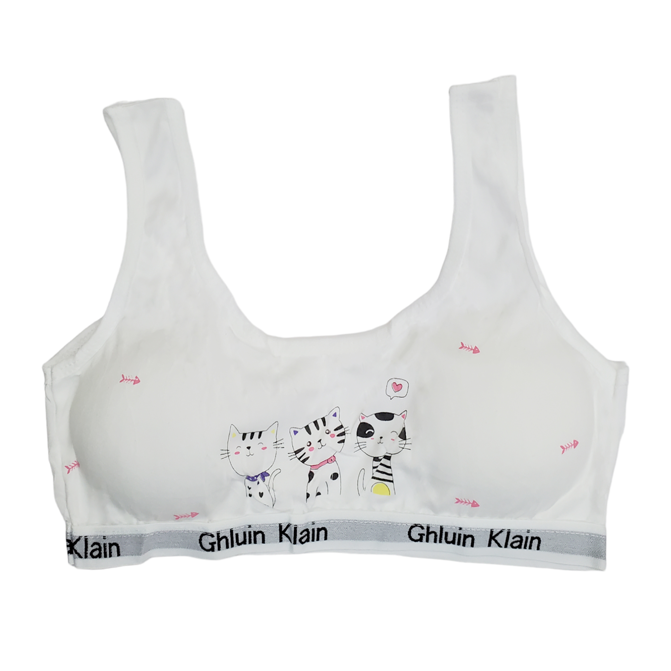 Corpiño Top Tirante Ancho Estampado Para Niña 6pz