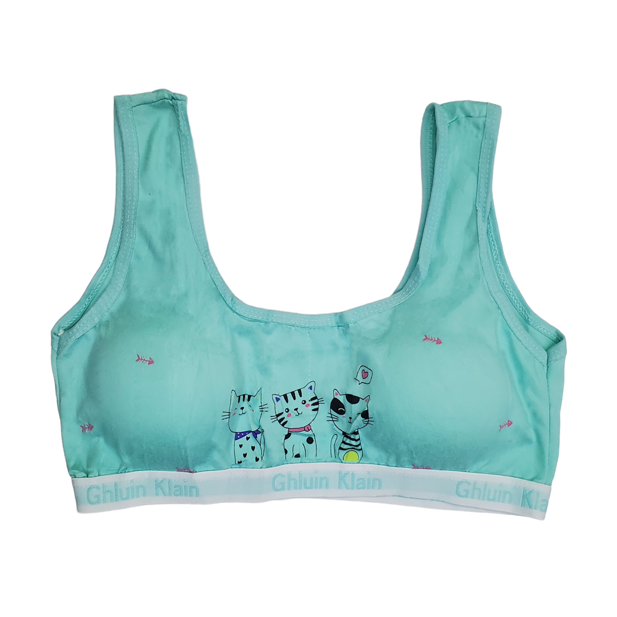 Corpiño Top Tirante Ancho Estampado Para Niña 6pz