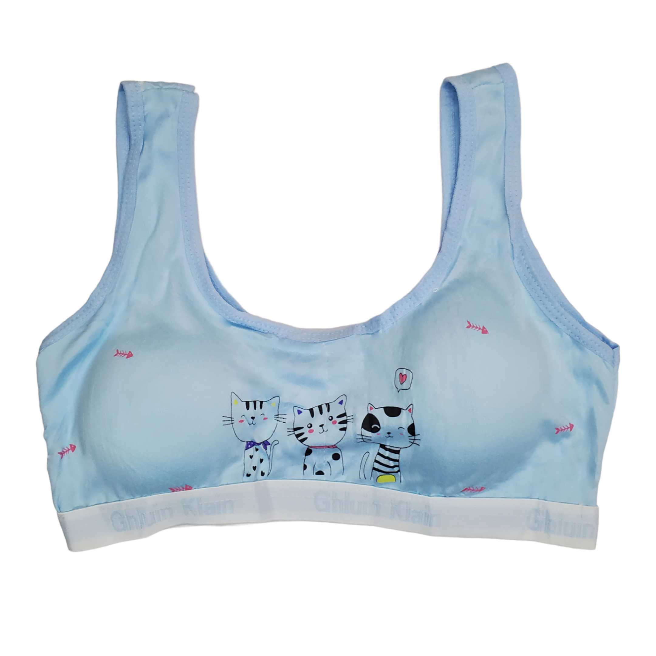 Corpiño Top Tirante Ancho Estampado Para Niña 6pz