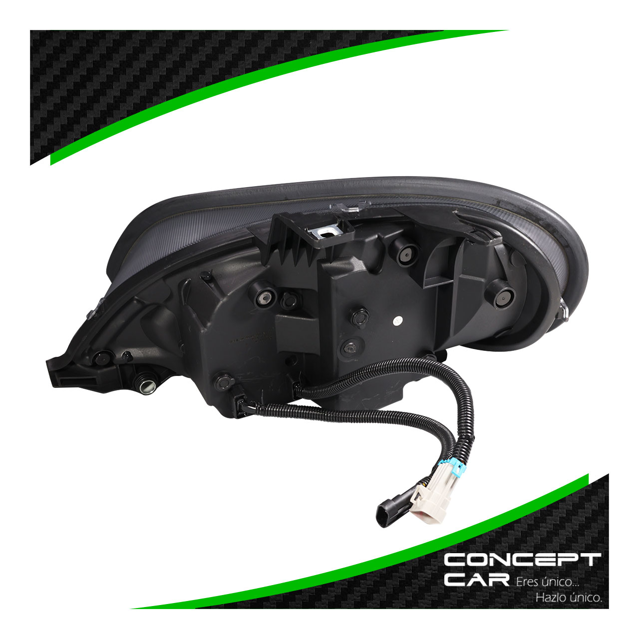 Par Faro Unidad Freightliner M2 Lupa Led Performance Negro