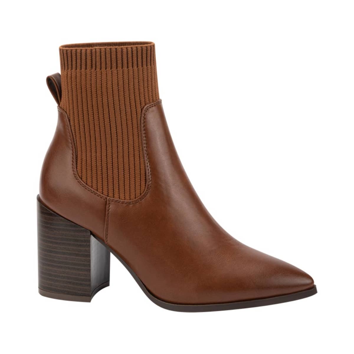 Bota corta Tierra Bendita de calcetín, color cognac, mod. 1085444