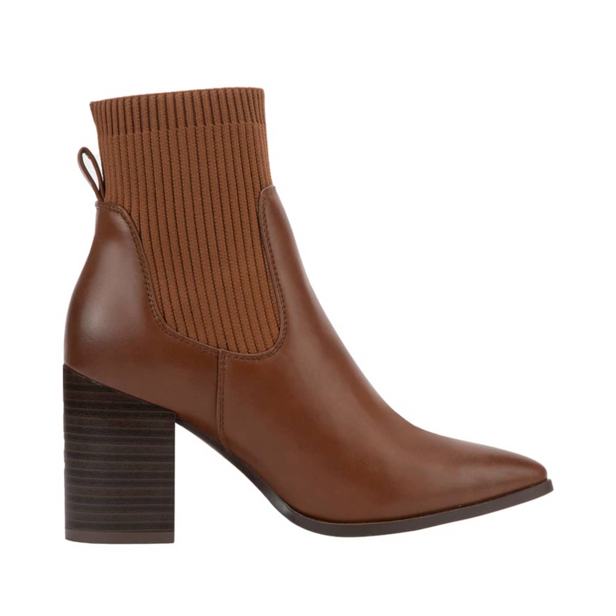 Bota corta Tierra Bendita de calcetín, color cognac, mod. 1085444