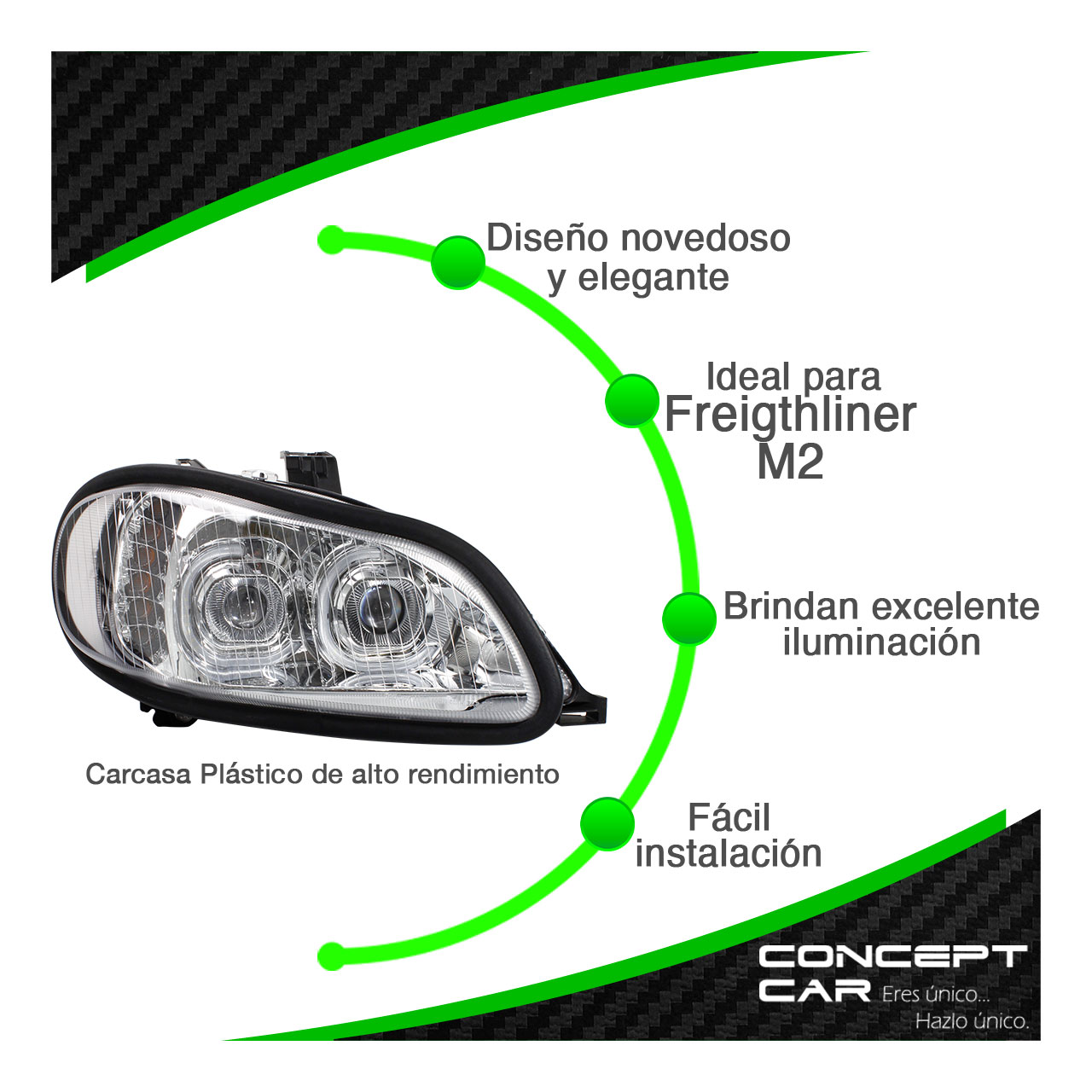 Faro (Proyector) Delantero SX Completo H4 Para Fiat Tipo De