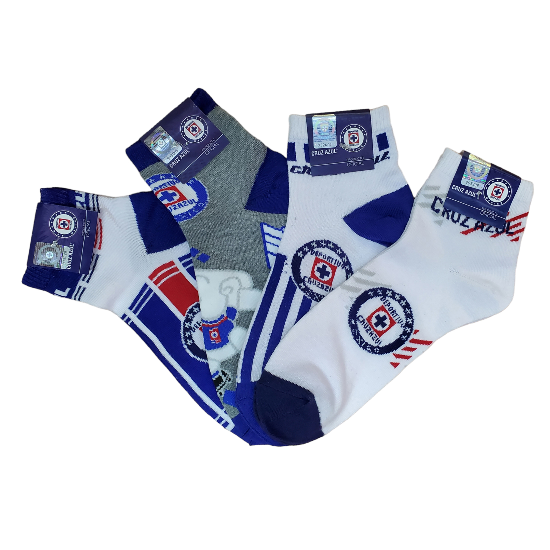 Tin Oficial Club Cruz Azul Caballero 6 Pares