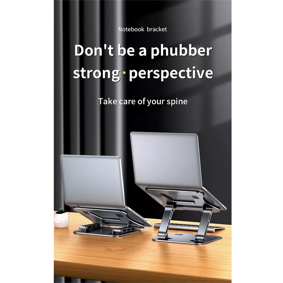 Base Soporte Para Laptop Tableta Portátil Ajustable Plegable Plata